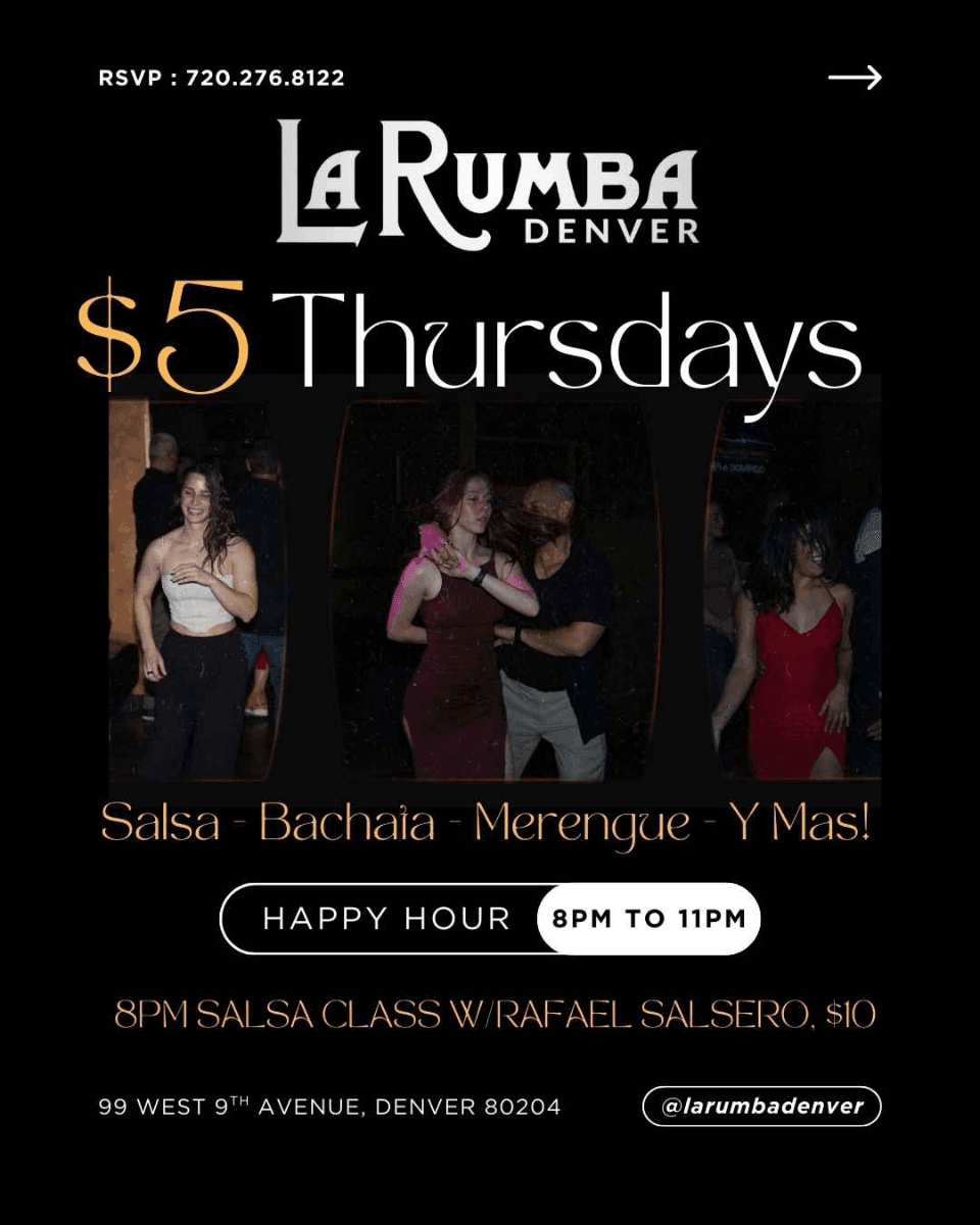 $5 Thursdays / Jueves Pa' Gozar at La Rumba — Denver