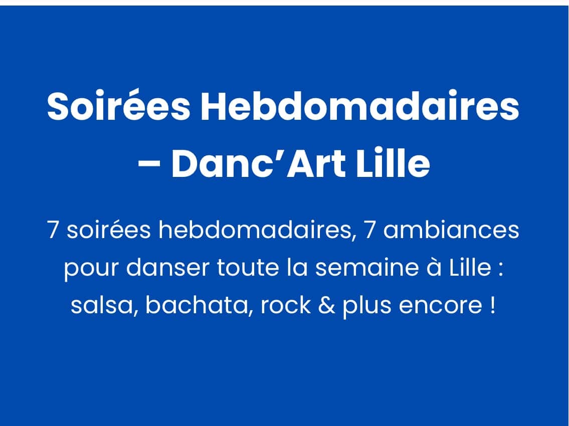 Danc'Art — Wednesday 100% Bachata Latina Café — Lille
