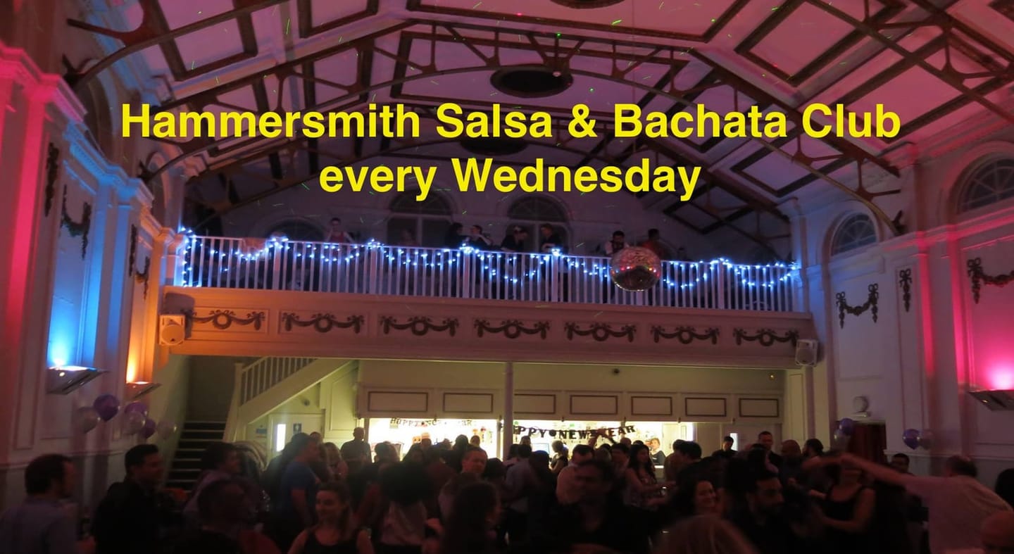 Hammersmith Salsa & Bachata Club Wednesdays — poster, London