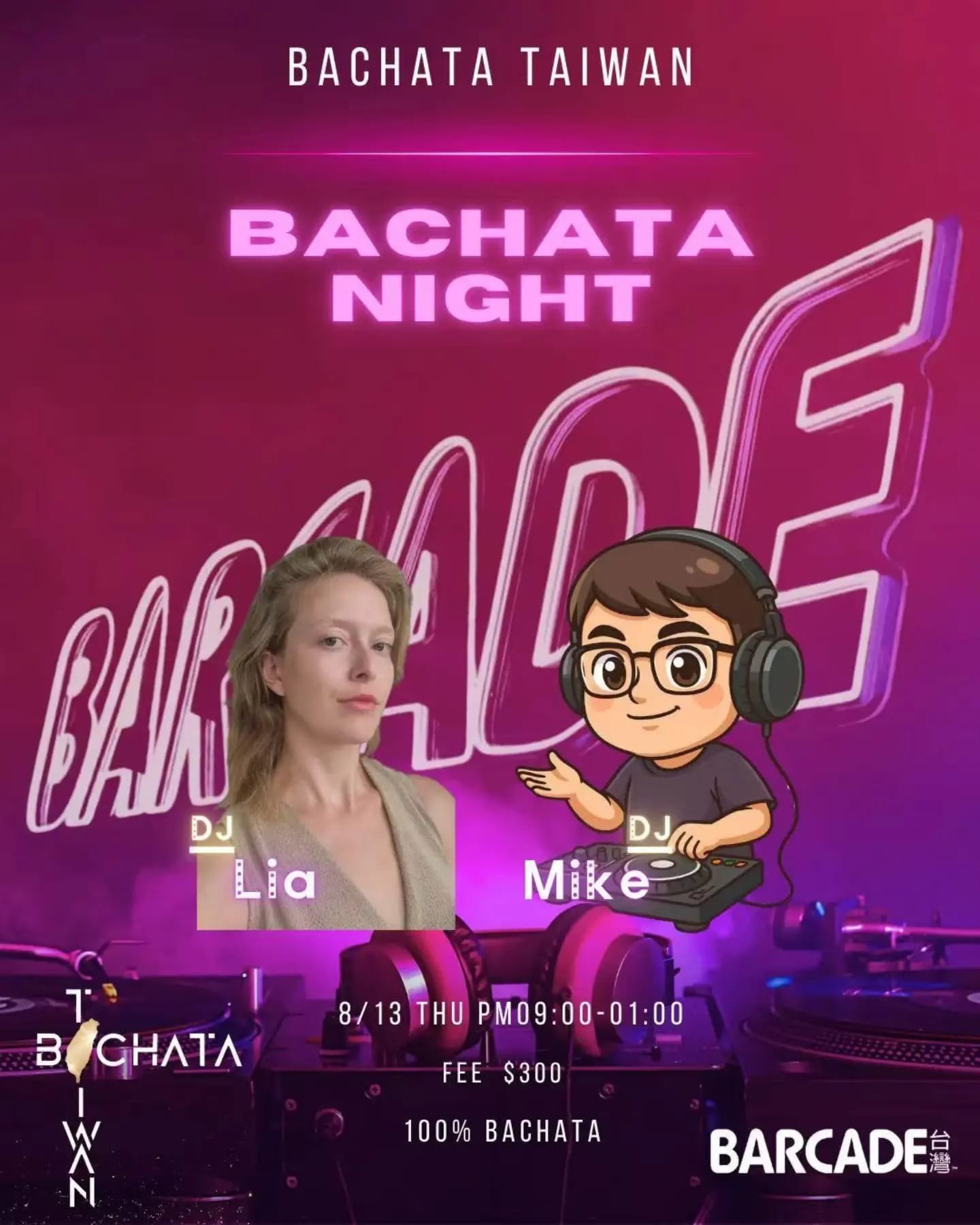 Bachata Taiwan Night Thursday at Barcade — Taipei