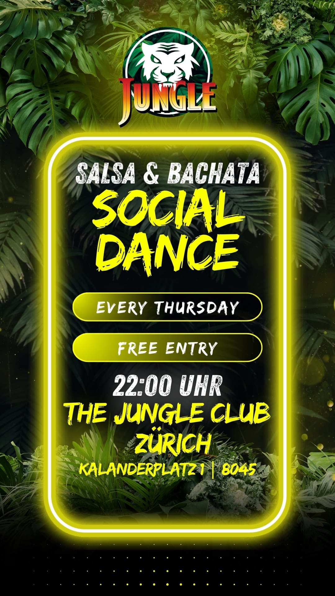 The Jungle Club — Thursday Social Dance — Zurich